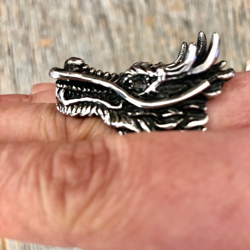 Stainless Steel Dragon Ring - Picture 8 of 8